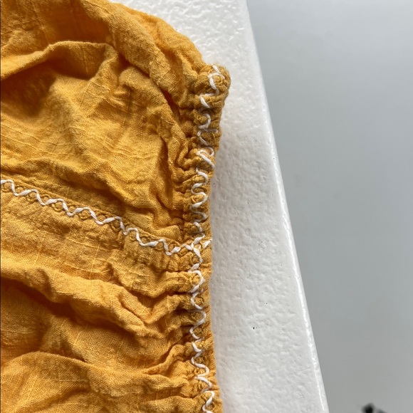 Yellow Ruffled Women’s Top - Picture 4 of 5